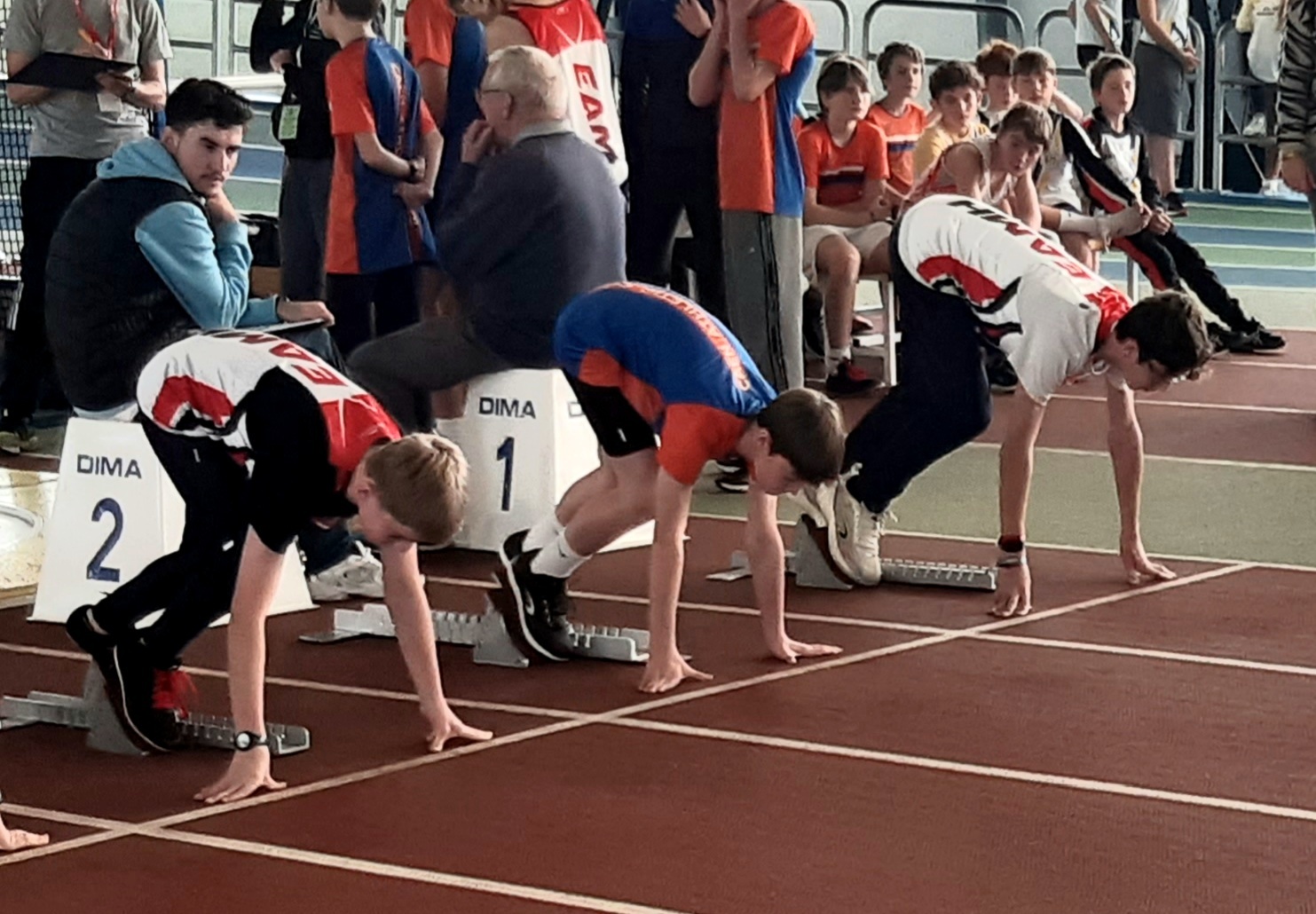 1er triathlon benjamins et minimes en salle