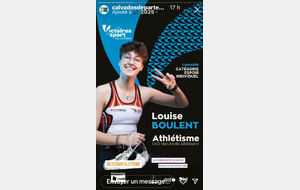 Louise BOULENT distinguée aux Victoires du Sport